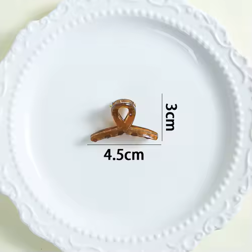 4.5cm Mini Cute Claw Clip Small Girl Hair Claw Semi Transparent Bangs Side Clip Small Shark Clip Women's Hair Apparel Accessory - Image 30