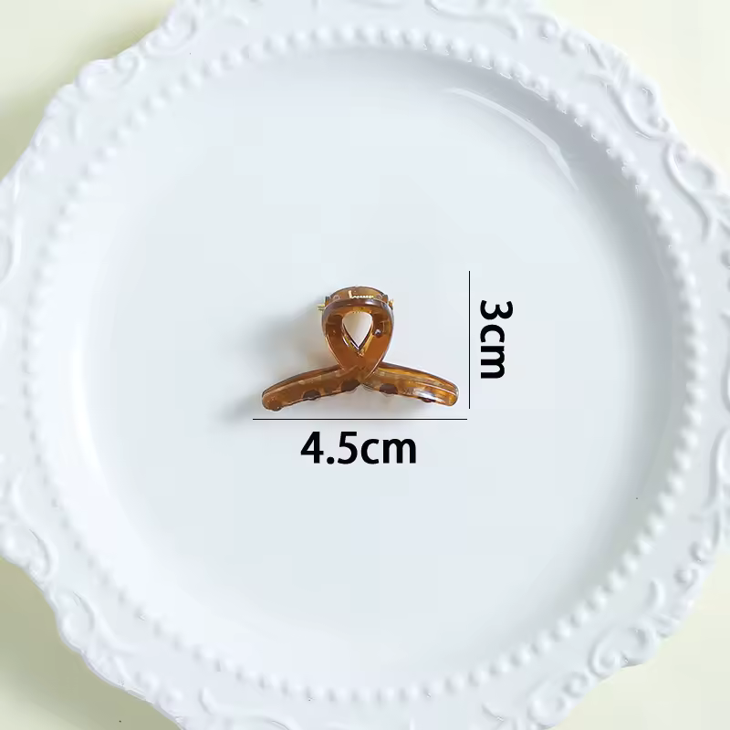 4.5cm Mini Cute Claw Clip Small Girl Hair Claw Semi Transparent Bangs Side Clip Small Shark Clip Women's Hair Apparel Accessory - Image 30