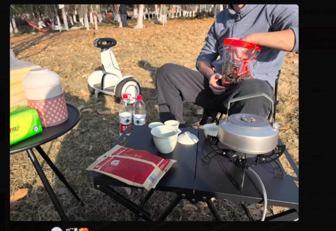 

Portable Outdoor Gas Stove, Detachable Camping Burner High Heat for Boiling Frying, Lightweight Cooking Stove for Hiking