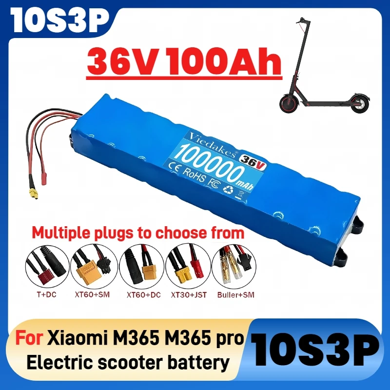 

Newly Upgraded original 36V 100Ah 10S3P 36V Electric Scooter Battery Pack Specially Designed for M365 Electric Scooter Battery