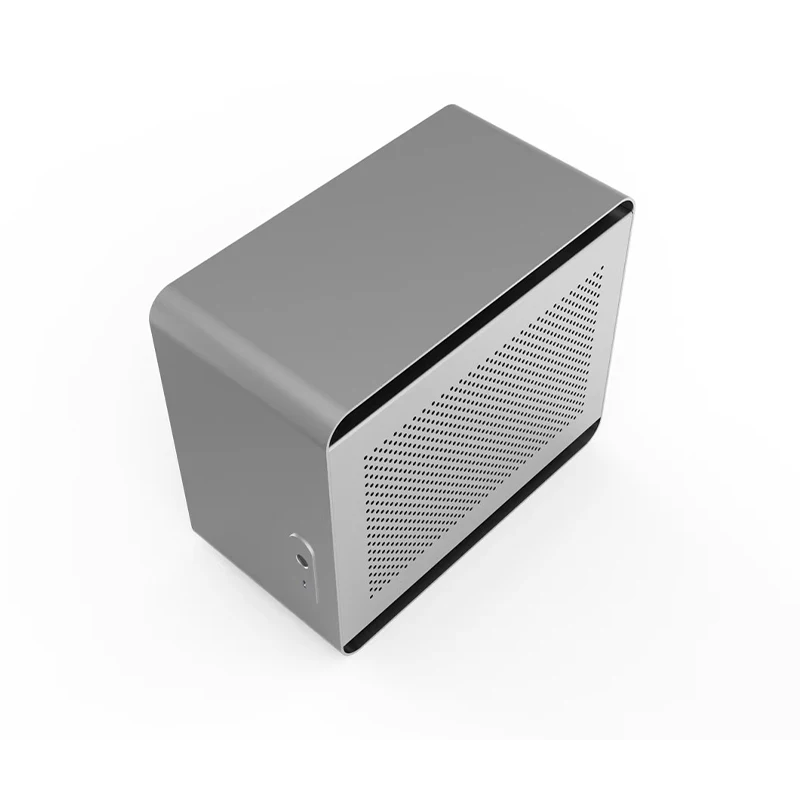 هيكل Streacom Da2 Itx هيكل صغير من سبائك الألومنيوم يدعم تبريد المياه Atx/Sfx مزود طاقة مكتب كمبيوتر ألعاب
