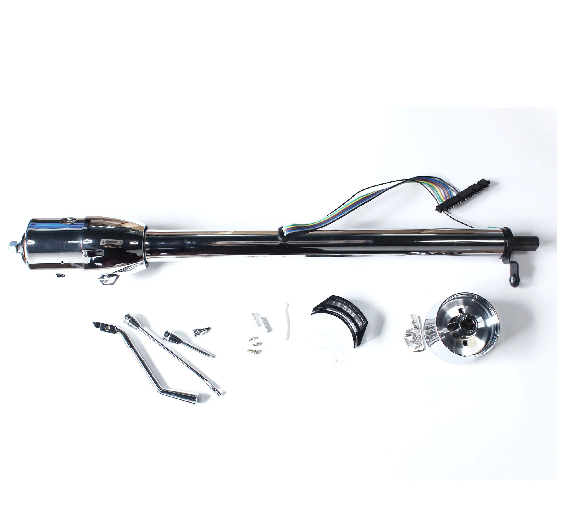 

32" Steering Column Tilt Auto No Key & Shift Indicator W/ Wheel Adapter Chrome 51832-AT-C VA083