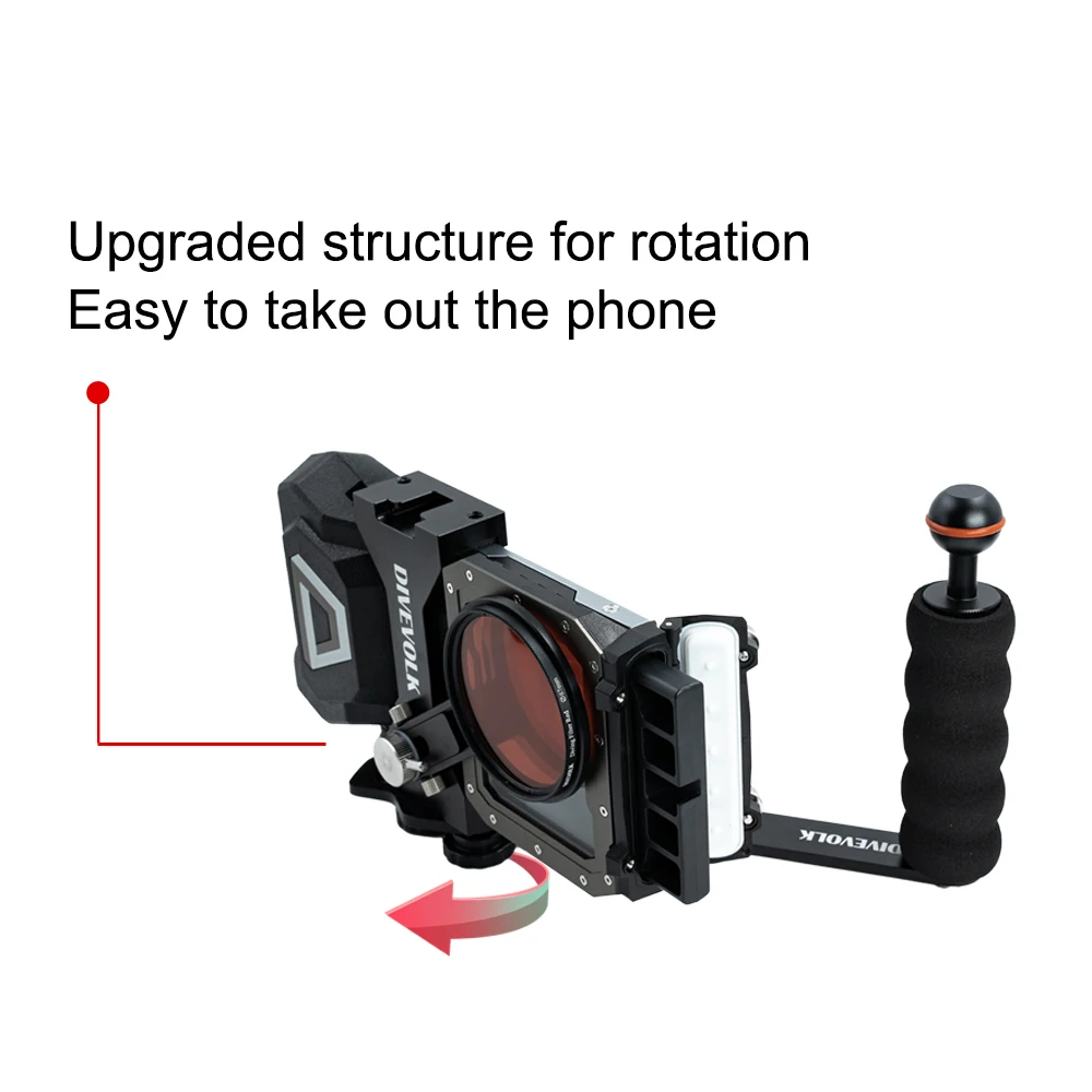 DIVEVOLK Single Handle Tray for seatouch 4 max underwater Housing