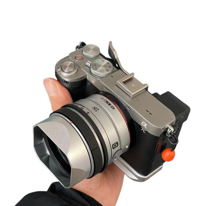 ソニー-fe-25-50-g-25-40-g-28-24-50mm-f25-fe-40mm-f25-g-レンズ用-バヨネット式メタルスクエアレンズフード-メタルキャップ付き