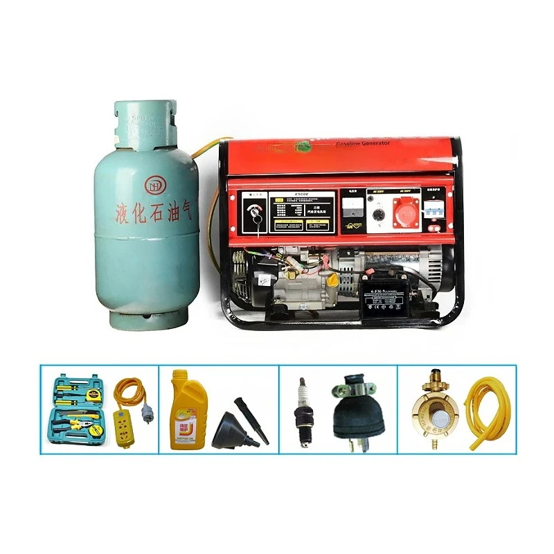 

5kva dual fuel generator 4kW liquefied natural gas liquefied petroleum gas high powe generator