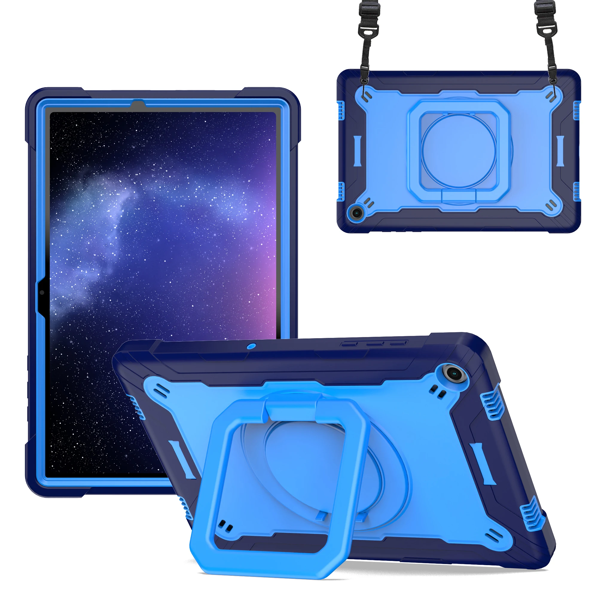 

Handle Grip Case Universal for Samsung Galaxy Tab A11 A9 Plus 2025 2023 11.0" SM-X230 X236B X210 X215 X216B X218U Rotating Cover