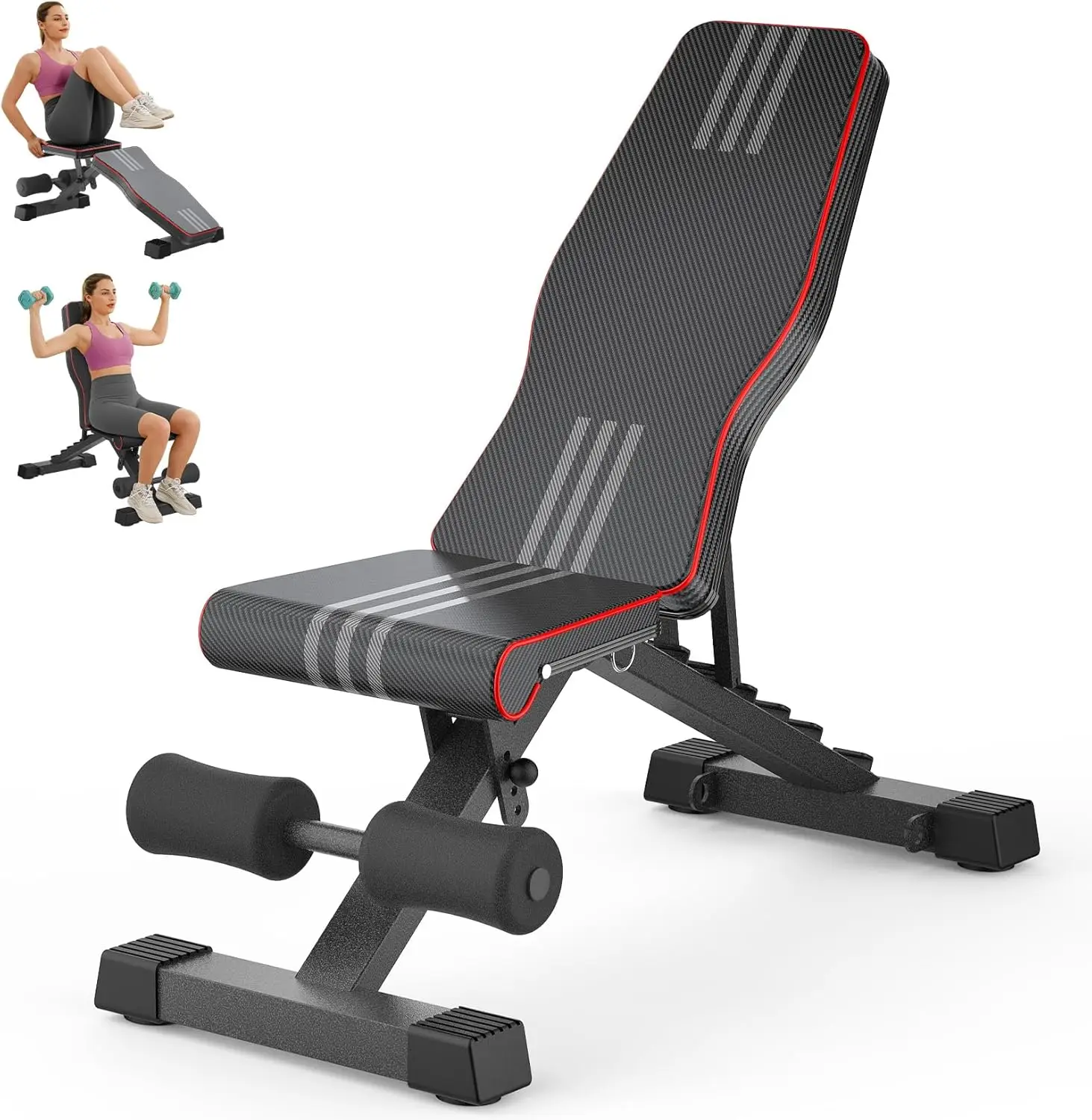 

6-in-1 Adjustable Weight Bench for Full Body Workout, 660LBS Capacity