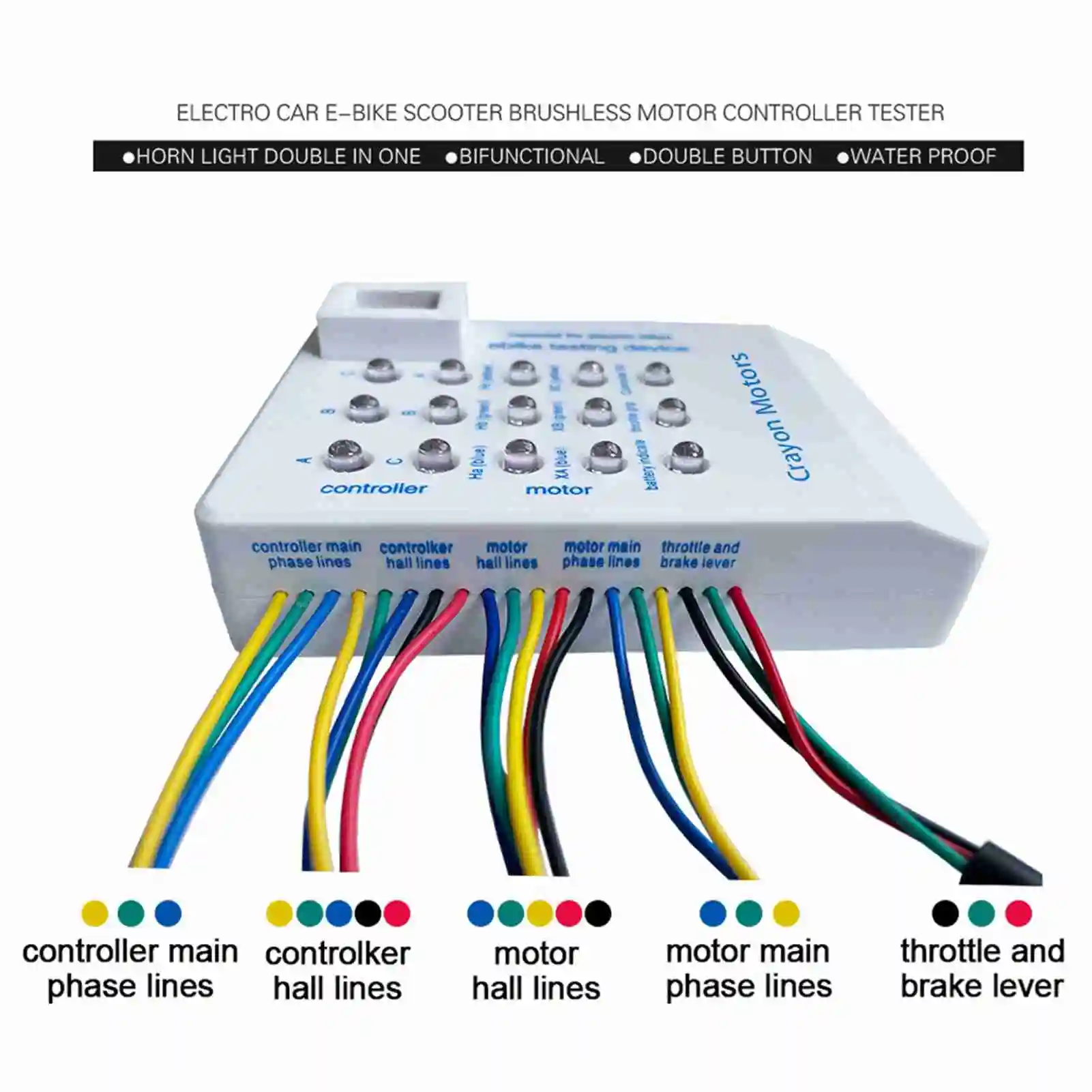 Electric Vehicle Controller Tester Car Repairing Battery Tester Multifunctional Electric Vehicle Rotating Brake Handle Tester