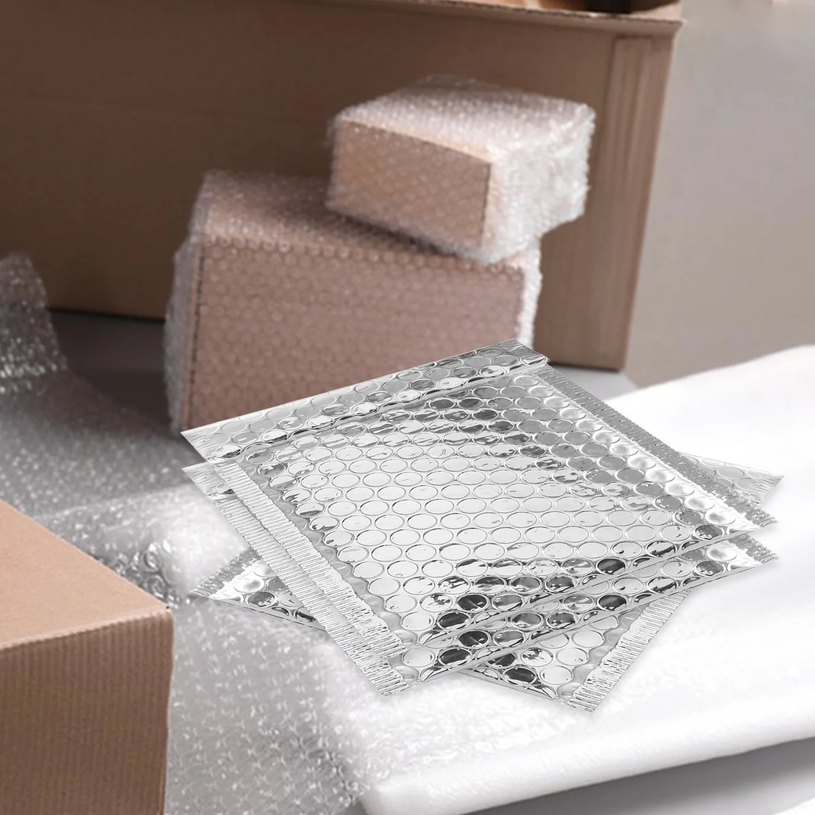 100Pcs Seal Mailing Envelopes Sturdy Bubble Mailing Pouches Ideal for Gift Wrapping Jewelry Orders and Lightweight Product