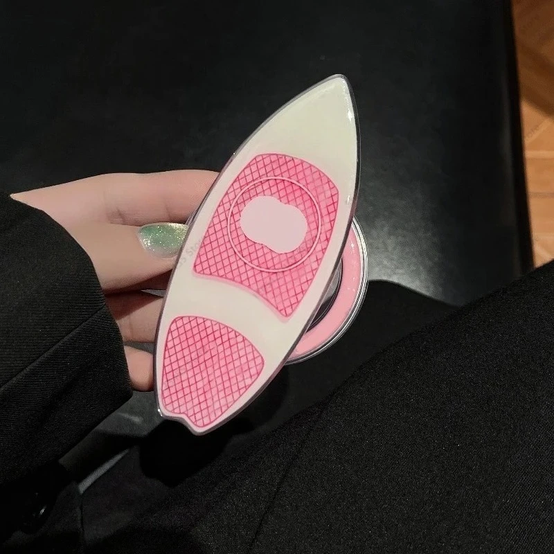 حامل مقبس مغناطيسي قوي Y2K أنيق فاخر وخفيف الوزن لهاتف MagSafe IPhone 17 Pro Max Samsung قابل للطي بمسند توك