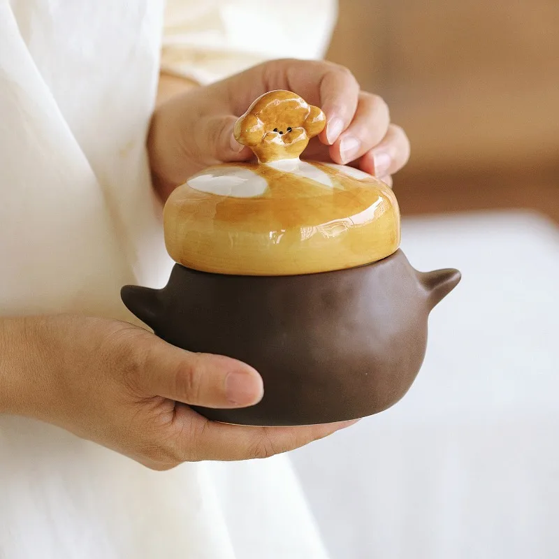 

Vintage Bowl Cover Cute Cute Interesting Dessert Pudding Double Skin Milk Tremella Health Care Congee Water Separated Stew Cups