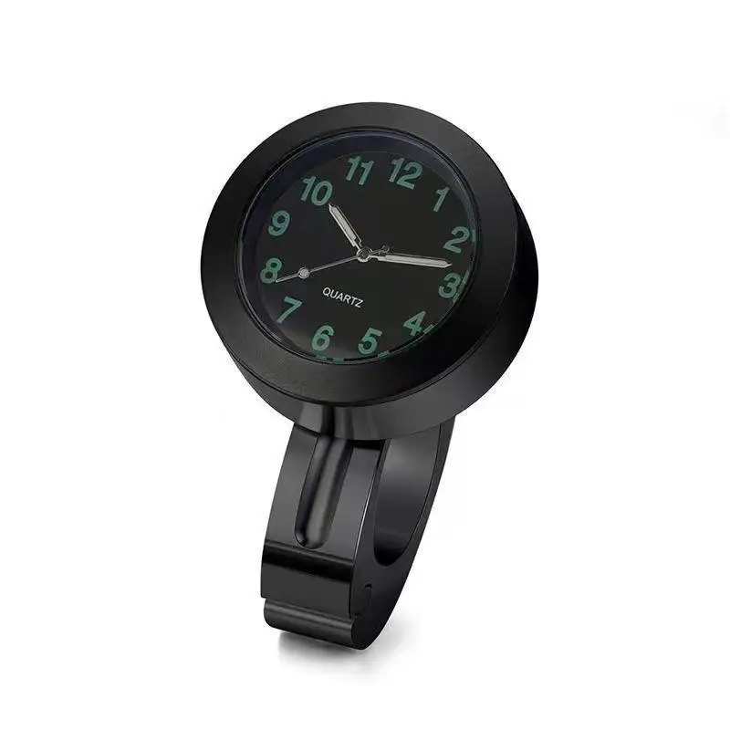 Motorcycle Handlebar Clock Waterproof Universal Night Vision Light 1PC Heat Resistant for Summer Outdoor Motocross Riding