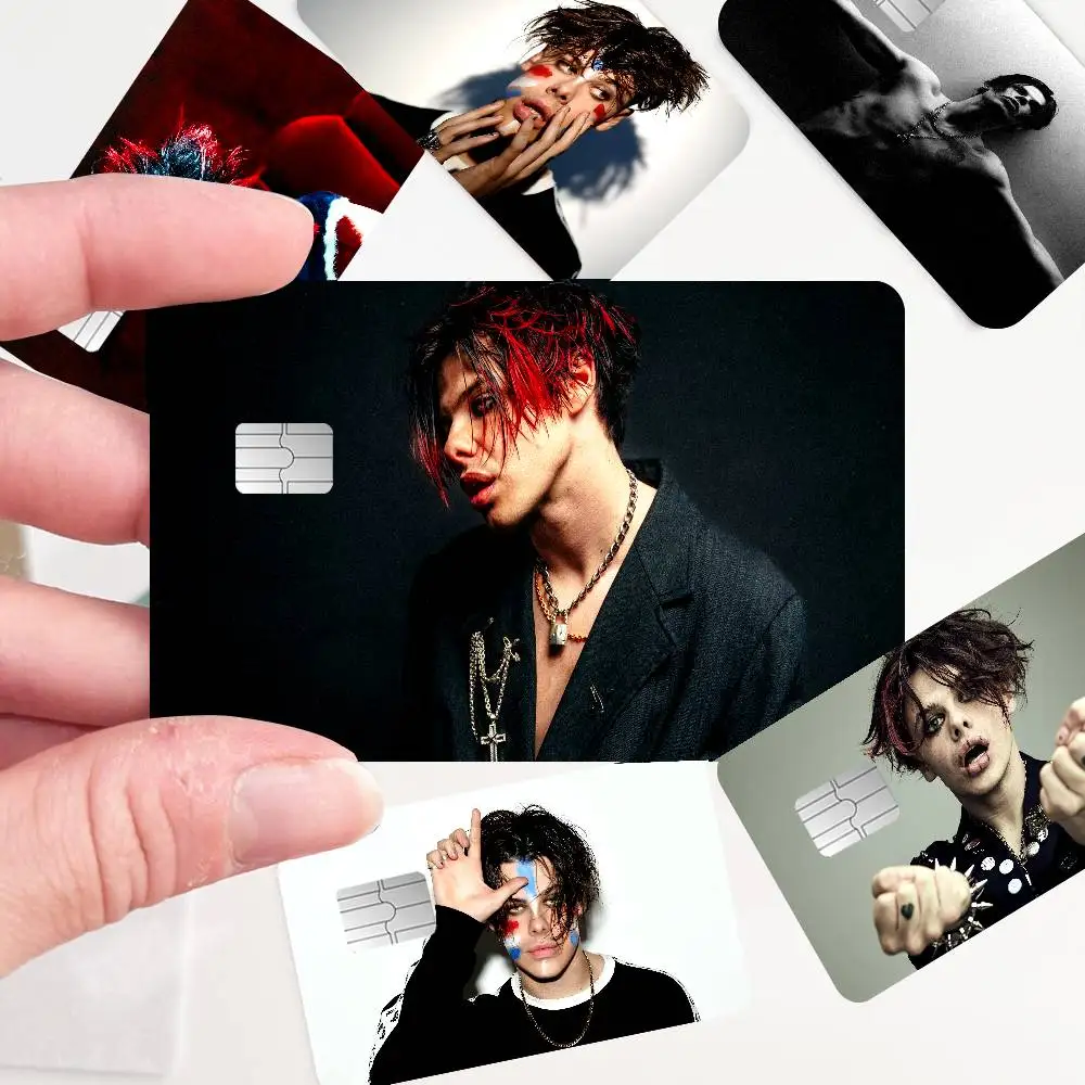 Rock Singer Yungblud Anime Front Cover Film Sticker Skin for Credit Debit Card Small Large Chip