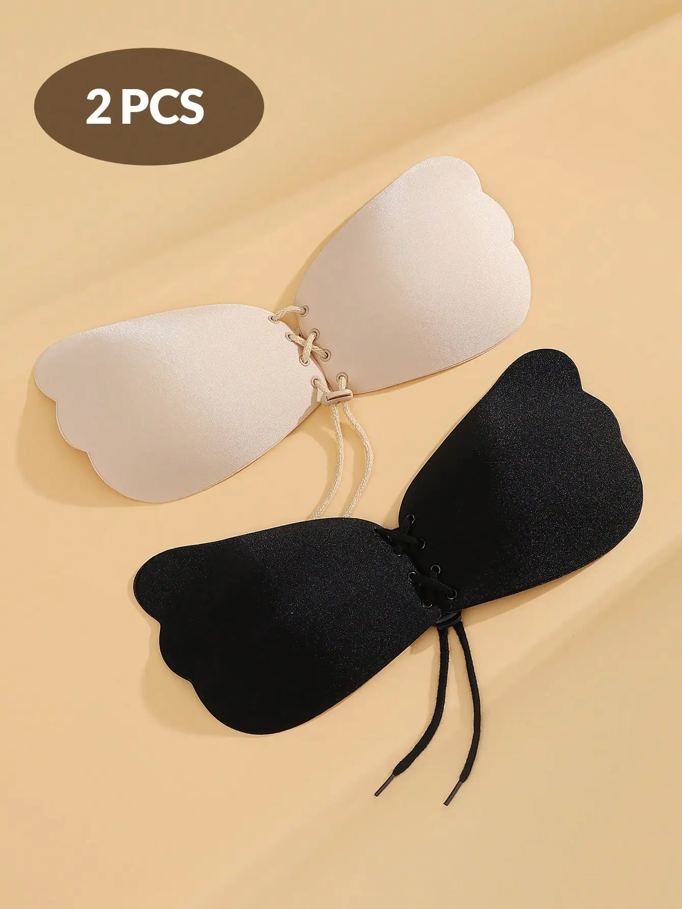 

2 шт./компл. летний самоклеящийся бюстгальтер с открытой спиной для женщин, пуш-ап, невидимый, без бретелек, дышащий и противопровисающий