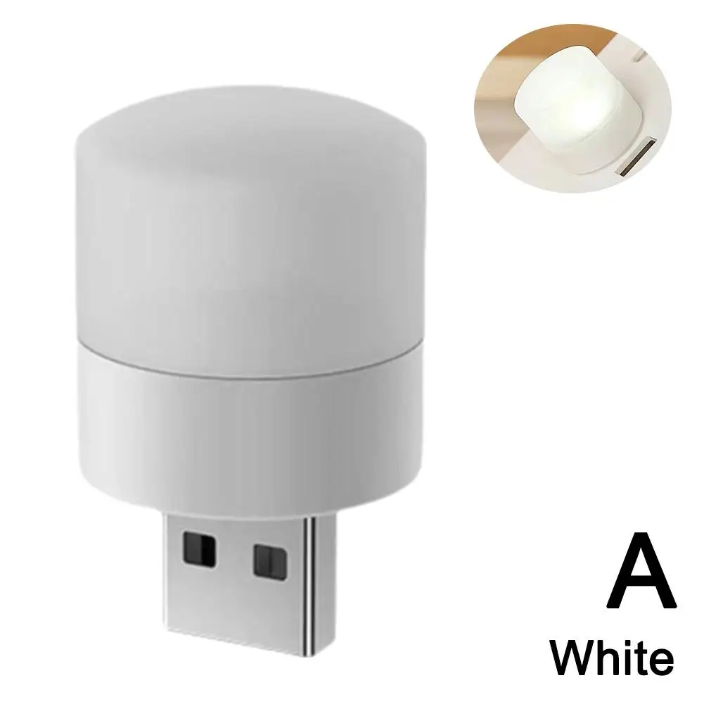 Mini USB LED Light Portable Plug Lamps Eye Protection Reading light Round Lamp Mobile Book Computer Power reading Light Sma G8Z7