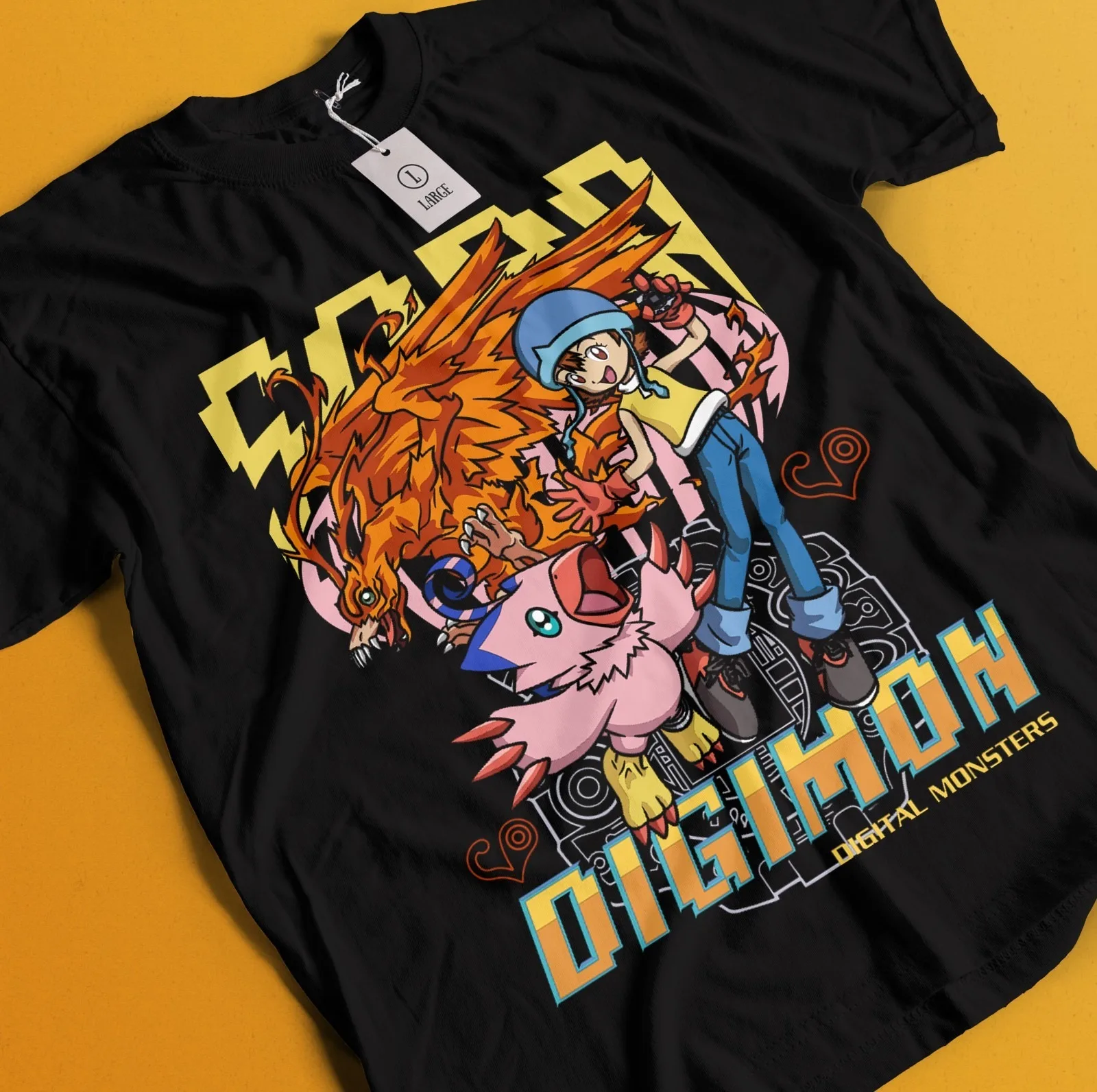 2026 Sommer Digimon Adventure Anime TK/Birdramon/Piyomon Bedrucktes lockeres Kurzarm-T-Shirt aus reiner Baumwolle für Kinder, Unisex