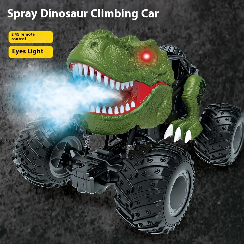 Dinosaur Spray Remote Control Car Electric Luminous Climbing Off-road Vehicle Climbing Drift Stunt Remote Control Car Light