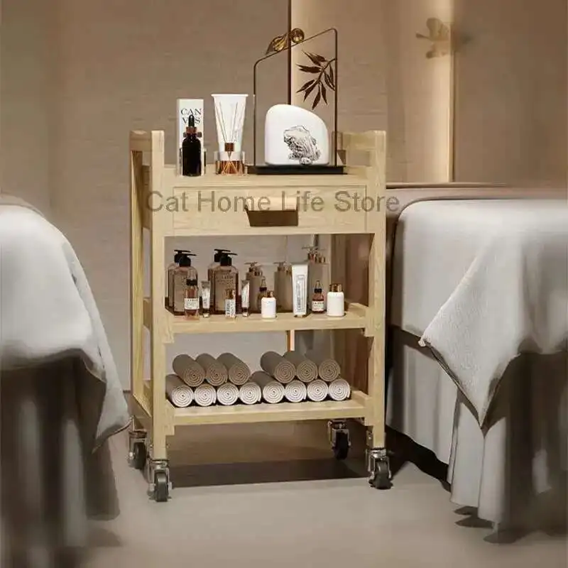 

Workshop Trolley Without Tool Saloon Accessories Beauty Salon Furniture Vintage Hairdressing Cart Hair Storage Wheels Dental Spa