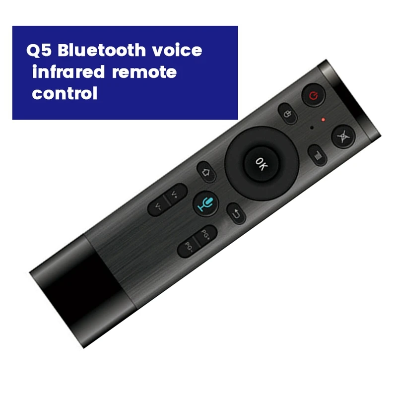 Q5 Bluetooth Infrarot Sprach fernbedienung Smart-TV-Box 2,4g Air Mouse Mini Wireless-Tastatur