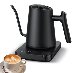 Gooseneck Electric Kettle 0.9LTemperature Control Stainless Steel Inner Quick Heating1200W Electric Kettles for Pour Over Coffee