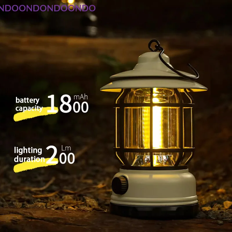 Camping Light Solar-Powered Long-Lasting Rechargeable Portable Lighting Lamp