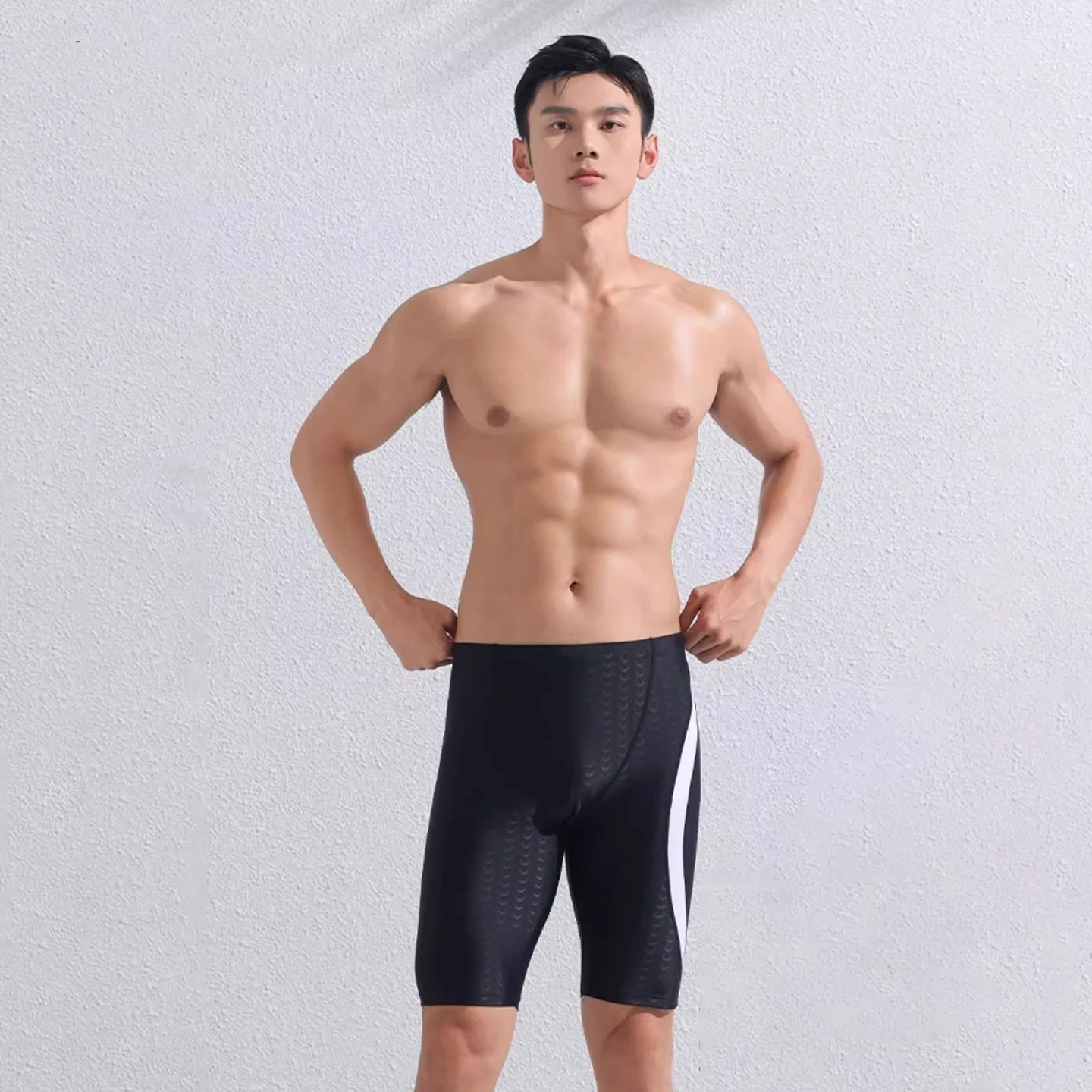 Men Outdoor WaterProof SharkSkin Fabric Beach Surfing Swim Trunks Quick-Dry Board Surfing Shorts Bathing Athletic Swim Briefs