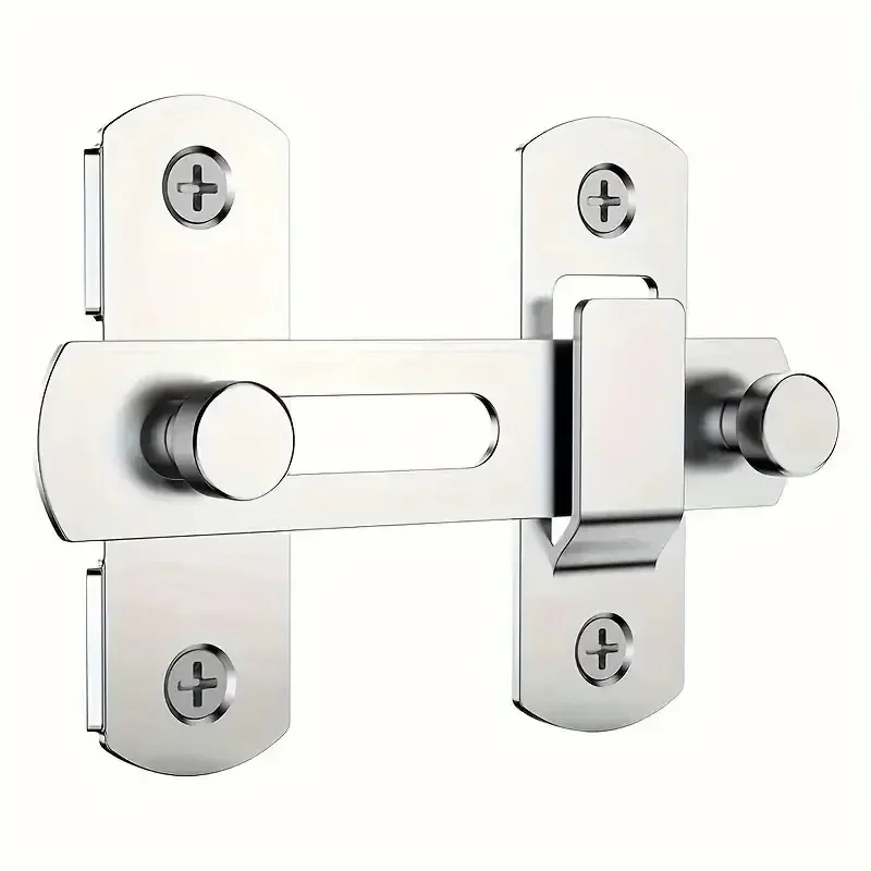 Verrou de porte de grange coulissant en acier inoxydable, 1 pièce, loquet de porte, placard de fenêt