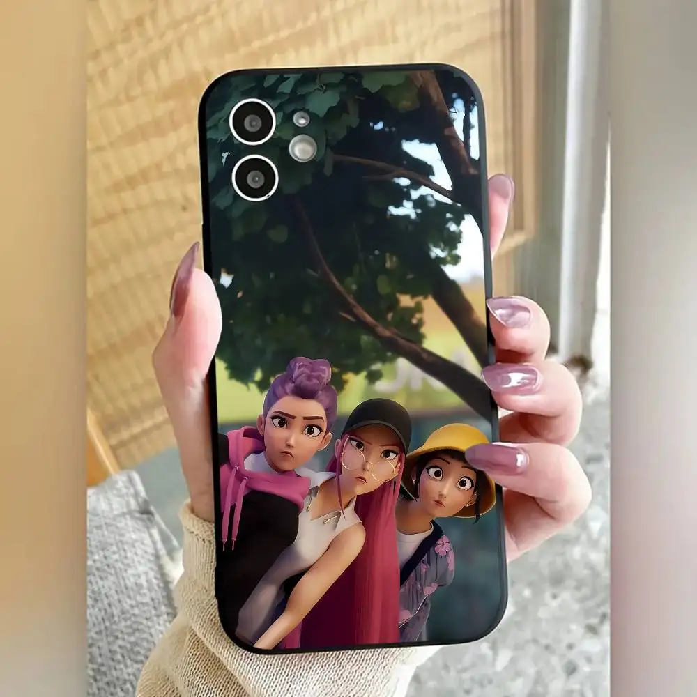 حافظة هاتف KPop D-Demon H-Hunters مصنوعة من السيليكون الناعم لهاتف آيفون 17 إير 16 15 14 13 12 11 Plus Pro Max Plus
