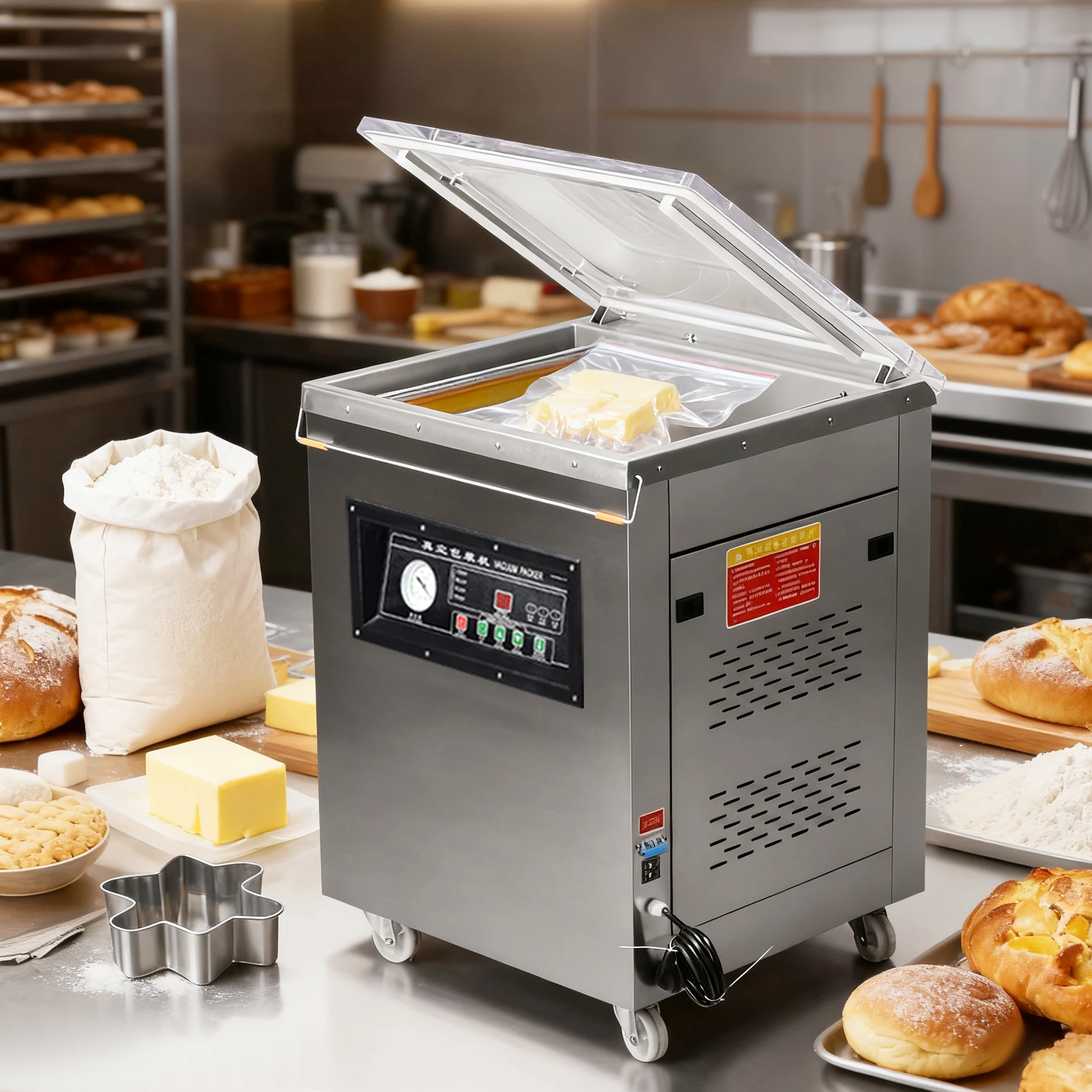 

Wallepac 900W Industrial Single Chamber Vacuum Food Vacuum Sealer Keep Fresh Vacuum Packing Machine for Meat Cheese Vegetables