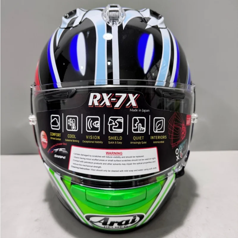 RX-7X RX7X Full Face Motorcycle Helmet,For Road Motorcycles And Racing Karts Protection Helmet Nakano Green,Capacete