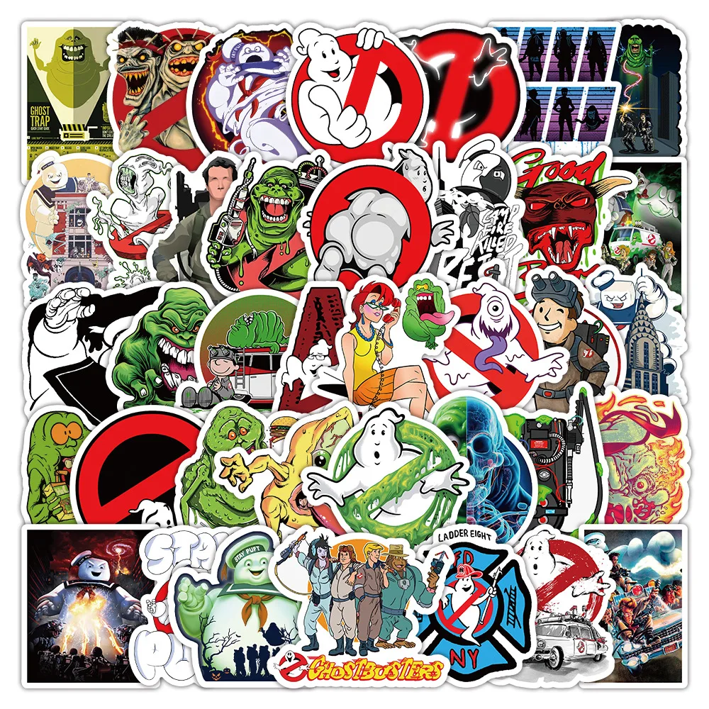 

53PCS Ghostbusters Cartoon Stickers Frightened Movie Sticker Game Decals Scrapbook Luggage Laptop Guitar Bike Funny Toy