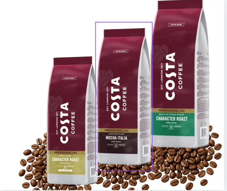 Kawa Costa Pro zestaw Signature Dark, Brazilian, Bright Latin 3x1kg