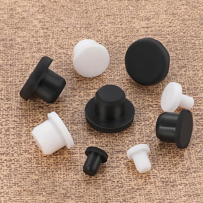 Rubber Plug Silicone Inner Hole Stopper Eyelet Joint Waterproof Washer Protective Ring Threaded Plugs Cover Nut Cap T-plug Round