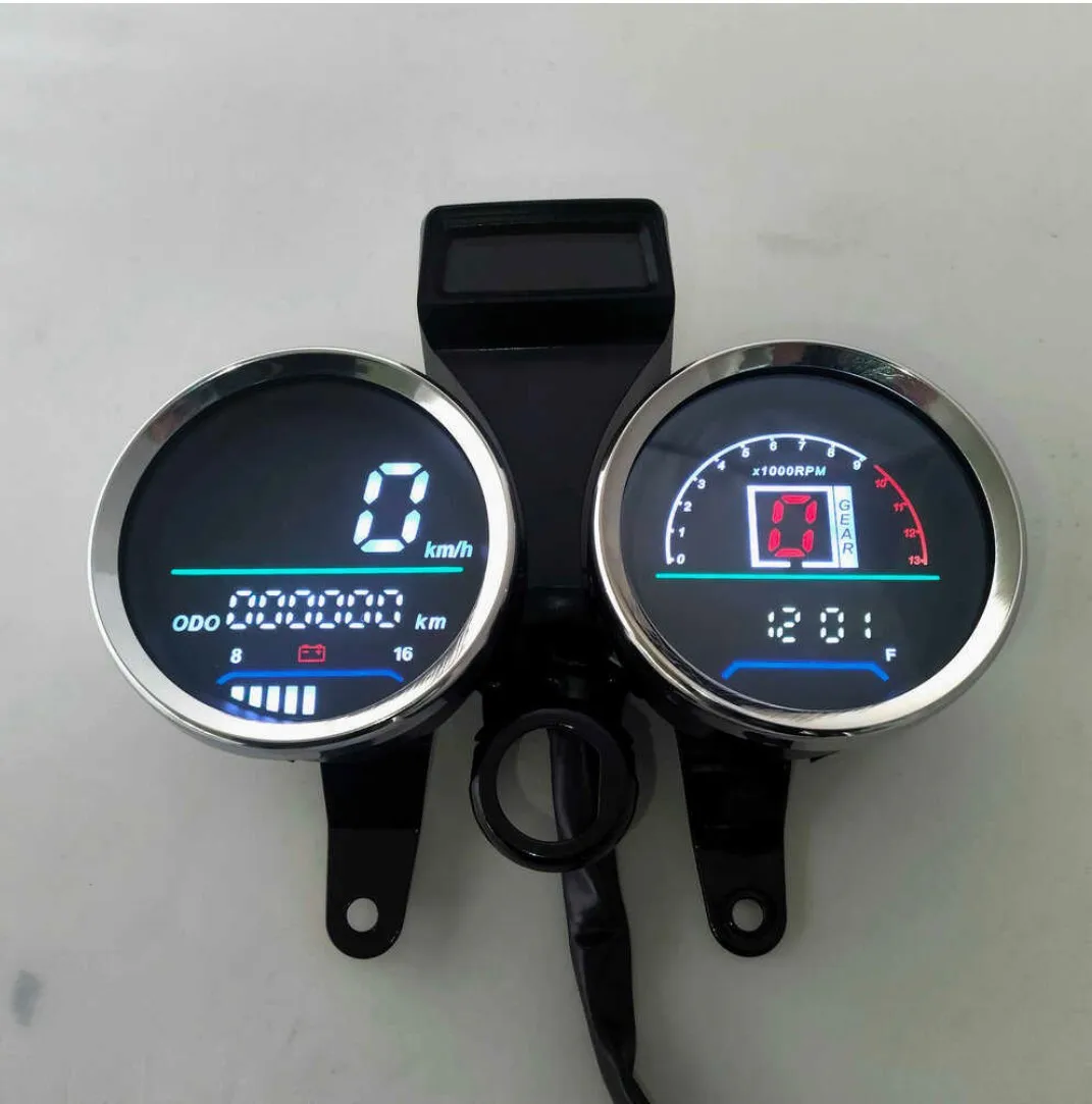 

Автономный светодиодный электронный спидометр одометра для мотоцикла