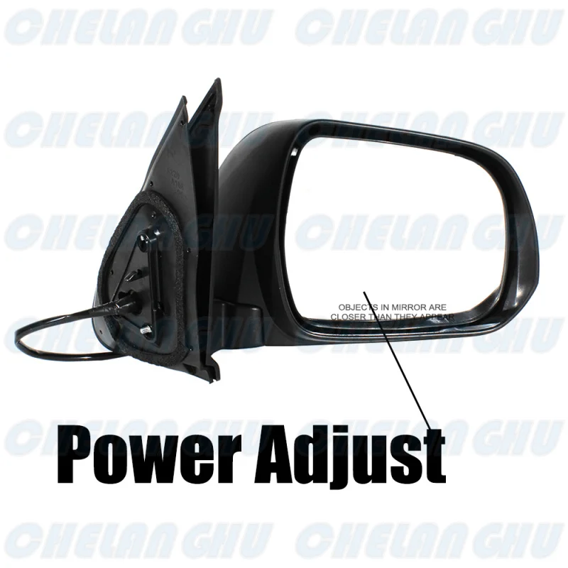 For Toyota Tacoma 2005 2006 2007 2008 2009 2010 2011 US Version Right Side 3 Pins Primed Power Adjust Mirror Assembly