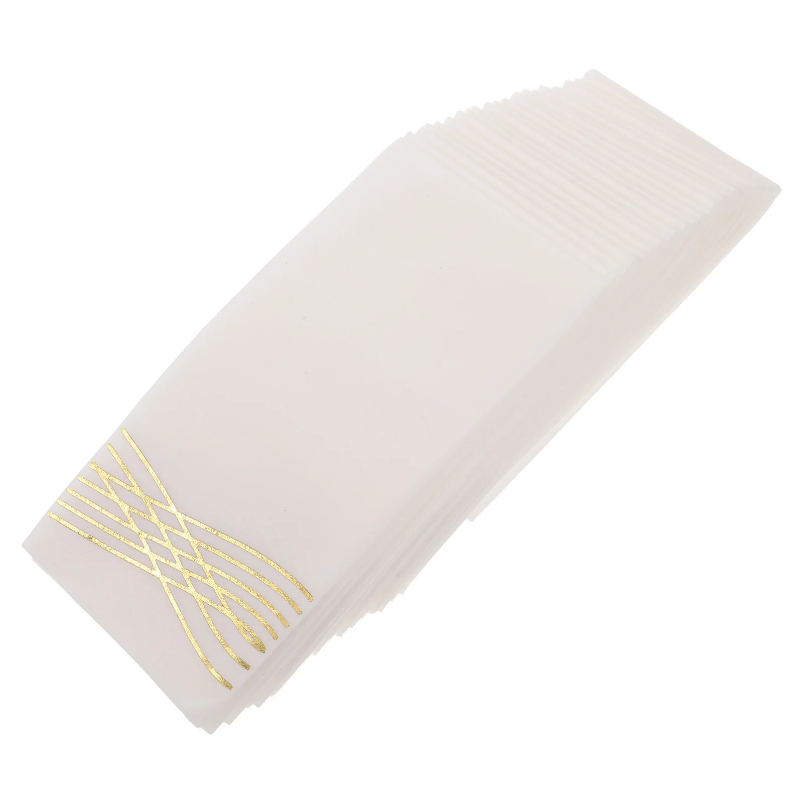 

25pcs Western Style Dinner Napkins 8X4 Inch Disposable Rectangle Paper Guest Towels For Wedding Birthday Cocktail Event