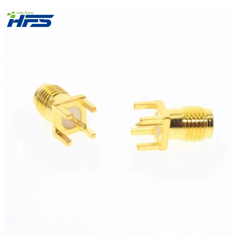Hot End Launch Pcb Mount Sma Female Plug Straight Rf Connector Adapter Antenne Sma Connector 5Pcs