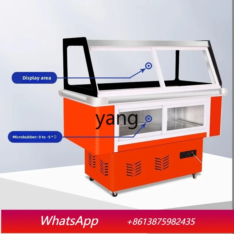 

lCX fruit fishing ice powder display cabinet refrigerated and fresh commercial sugar water four fruit soup refreshing