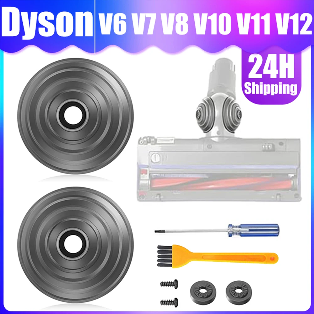 Accesorios de rueda de bola en V para aspiradora Dyson, cabezal de limpieza de accionamiento directo, V6, V7, V8, V10, V11, V12, DC58, DC59, DC62,