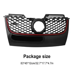 Bumper Grille for VW Golf 5 MK5 V GTI 2006-2009 Vehicle Fittings Rust-proof Front Bumper Grille Replacement Air Intake Grille