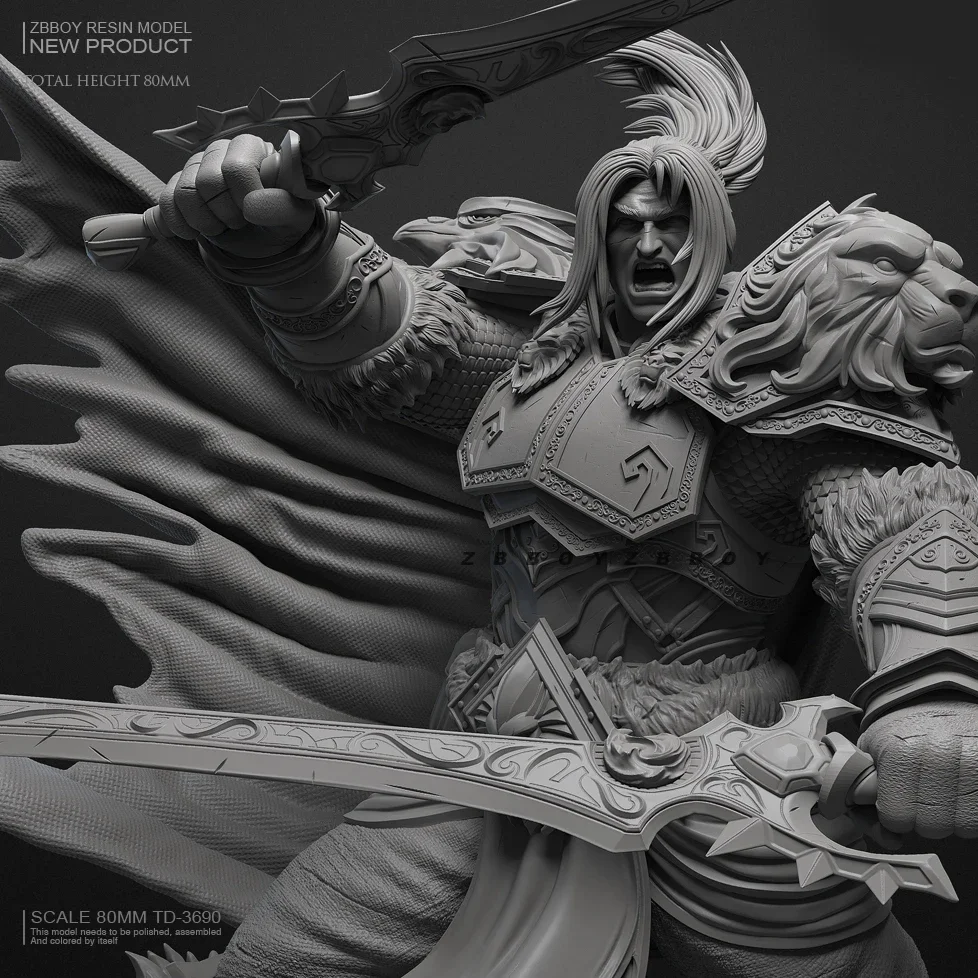 

80mm Resin model kits figure colorless and self-assembled TD-3690
