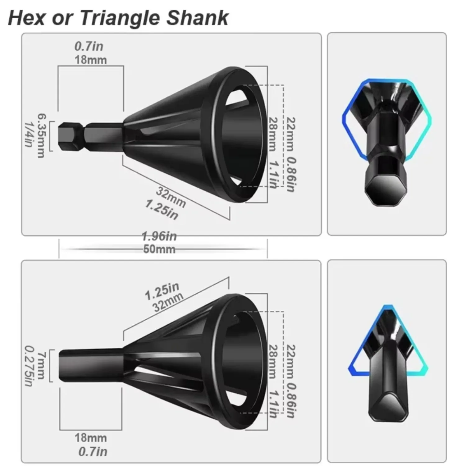1PC Drilling Tool – Deburring and Chamfering Tool for Chuck Drills, Precision Grinding & Trimming for Smooth Finishes