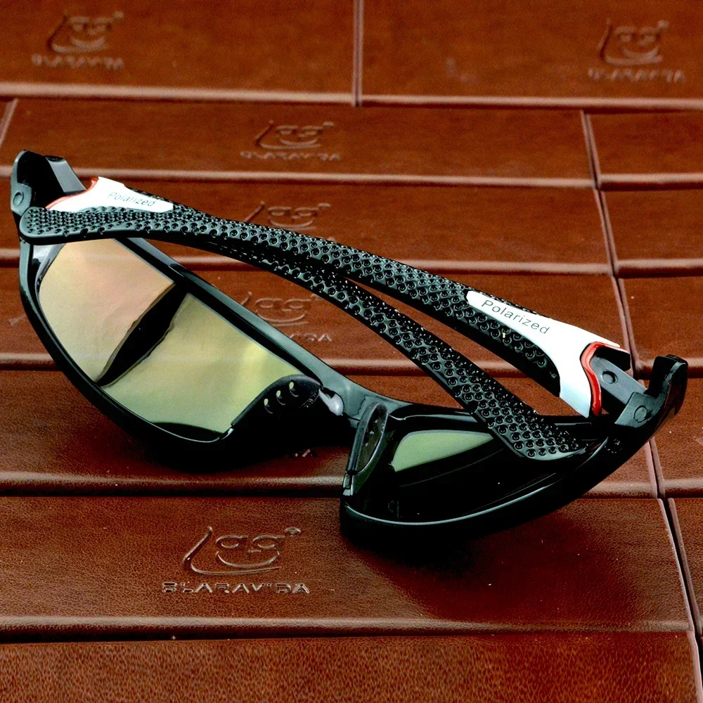 نظارات شمسية كلارا فيدا للرجال للدراجات والصيد والرياضة، مستقطبة بحماية UV400 وUV100%، عدسات عاكسة