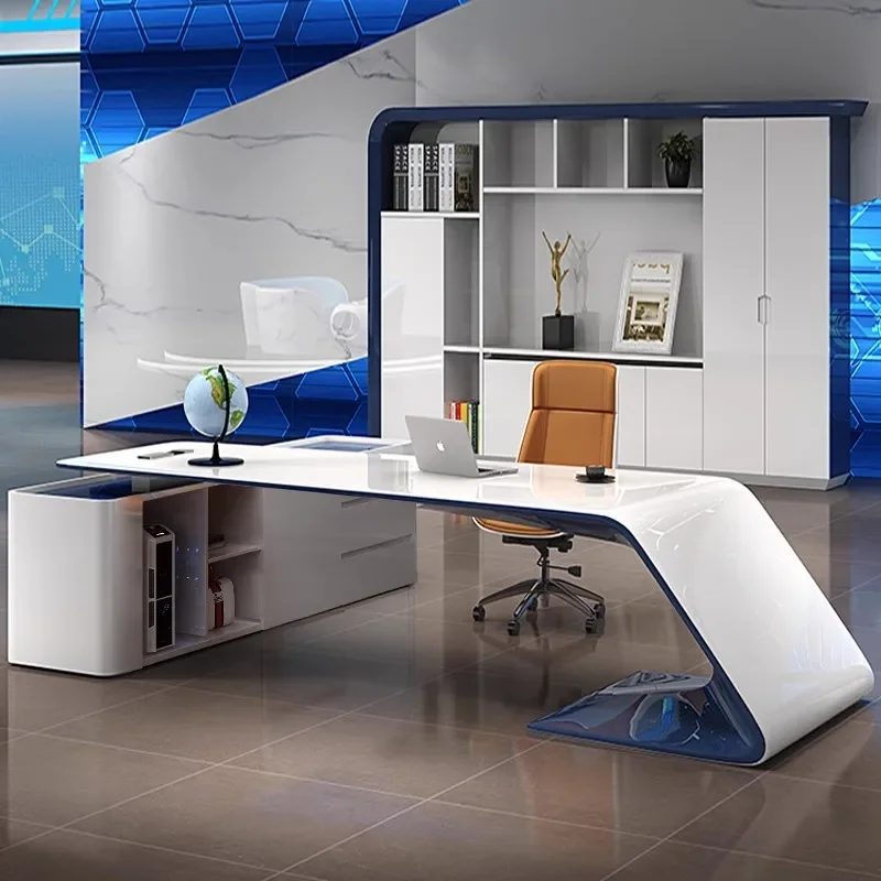 

Light Luxury Executive Office Desk Organizer Accessories Gaming In Stock Computer Desks Girl Storage Bureau Meuble Furniture
