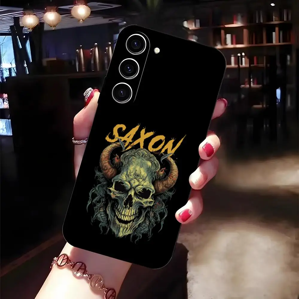 S-Saxon Heavy Rock Band Phone Case For Samsung S26 S25 Edge S24 S23 S22 Ultra Plus Fe A57 A37 A17 A56 5G Silicon Cover