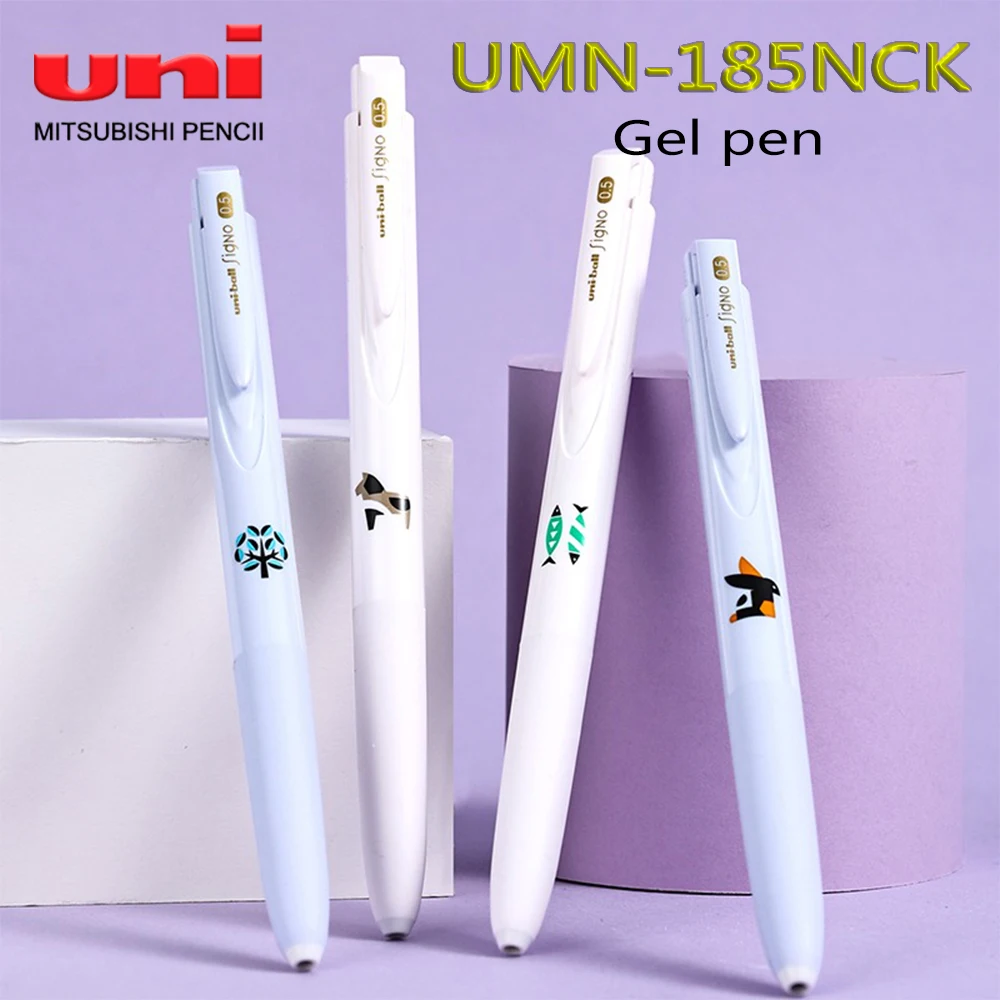 

1PC New Japan UNI Gel Pen UMN-185NCK Press Type 0.5mm Low Damping Student Supplies Office Accessories School Kawaii Stationery