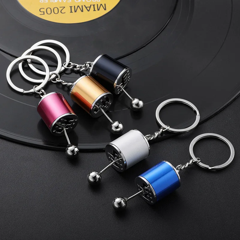 Cool Gear Stick Keychain Manual Shifter Key Ring 6 Speed Fidget Bag Charm for Men Boys Car Lover Racing Performance Unique Gifts view 4