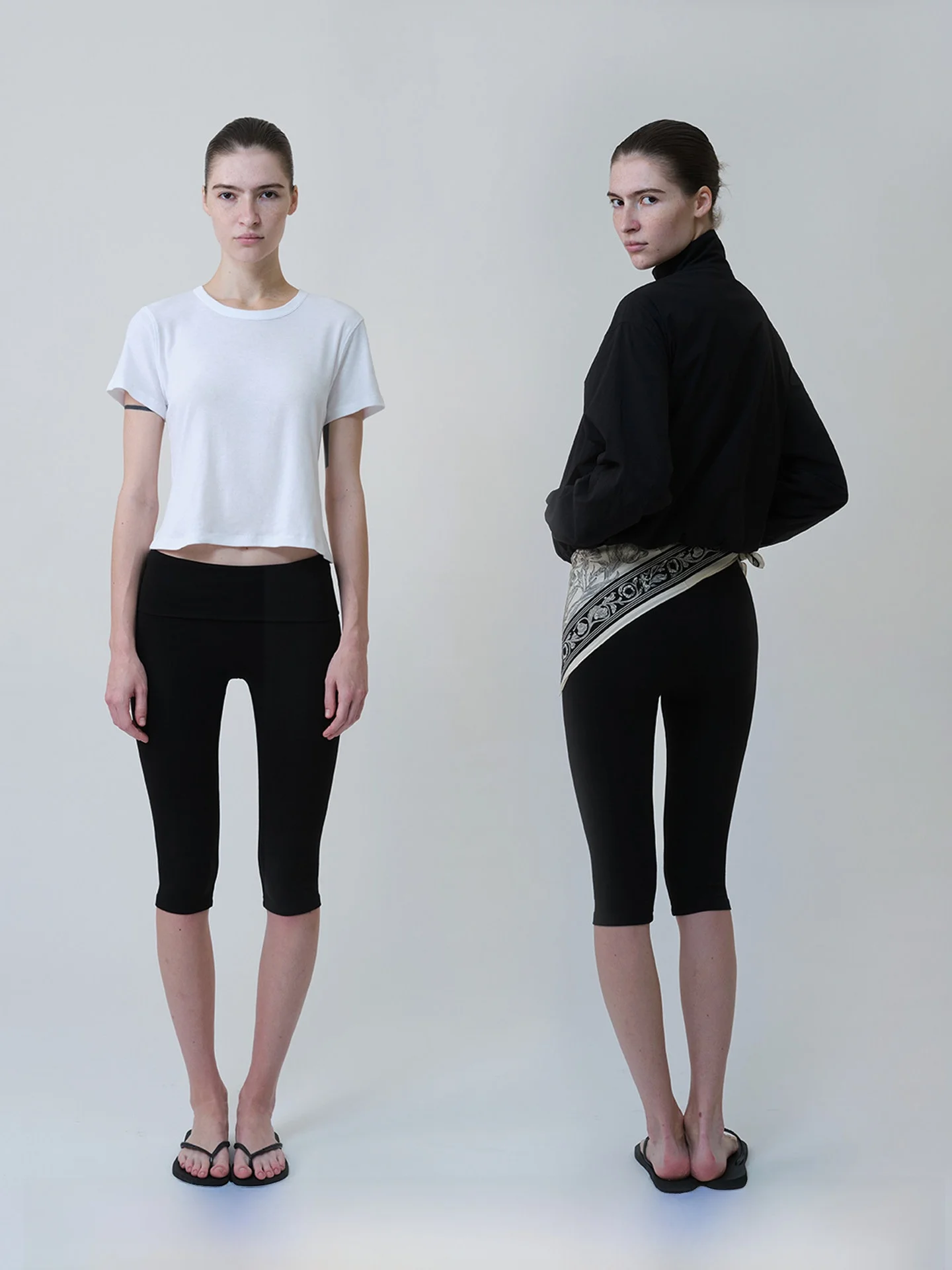 

Брюки-капри AOLOL: женские повседневные брюки с завышенной талией, облегающие, базовый слой, укороченные (7/8), для спорта и отдыха