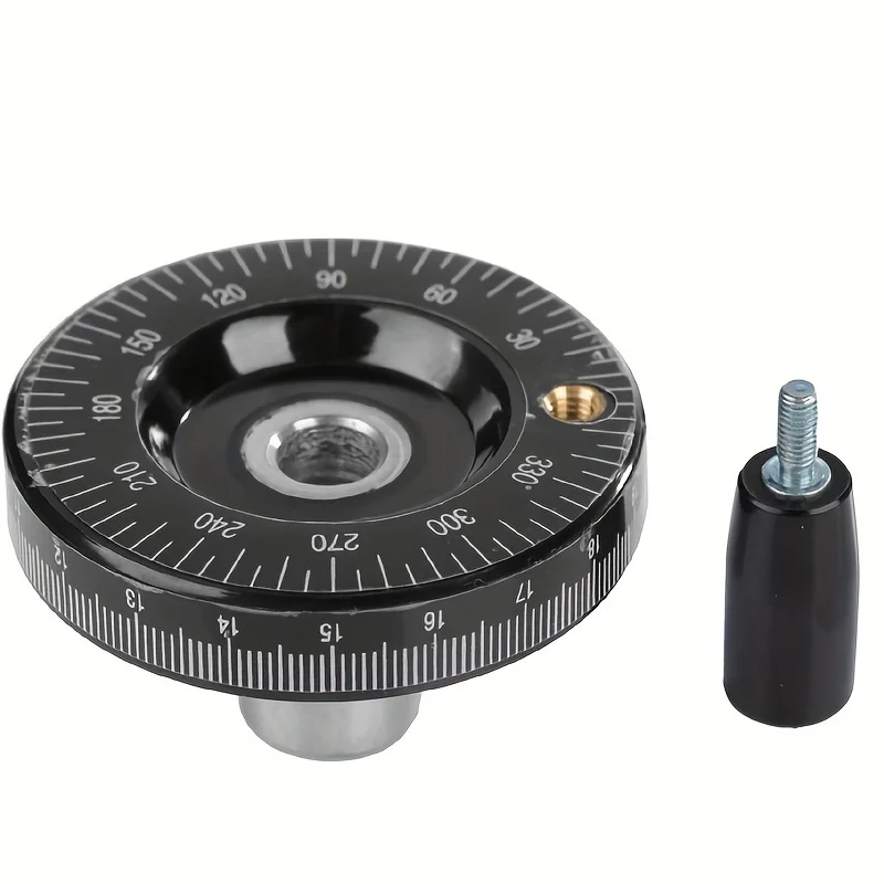 Precision Metal Laser Engraved Handwheel 8/10mm Threaded Handle Manual Sliding Workbench Tool Control Durable Construction