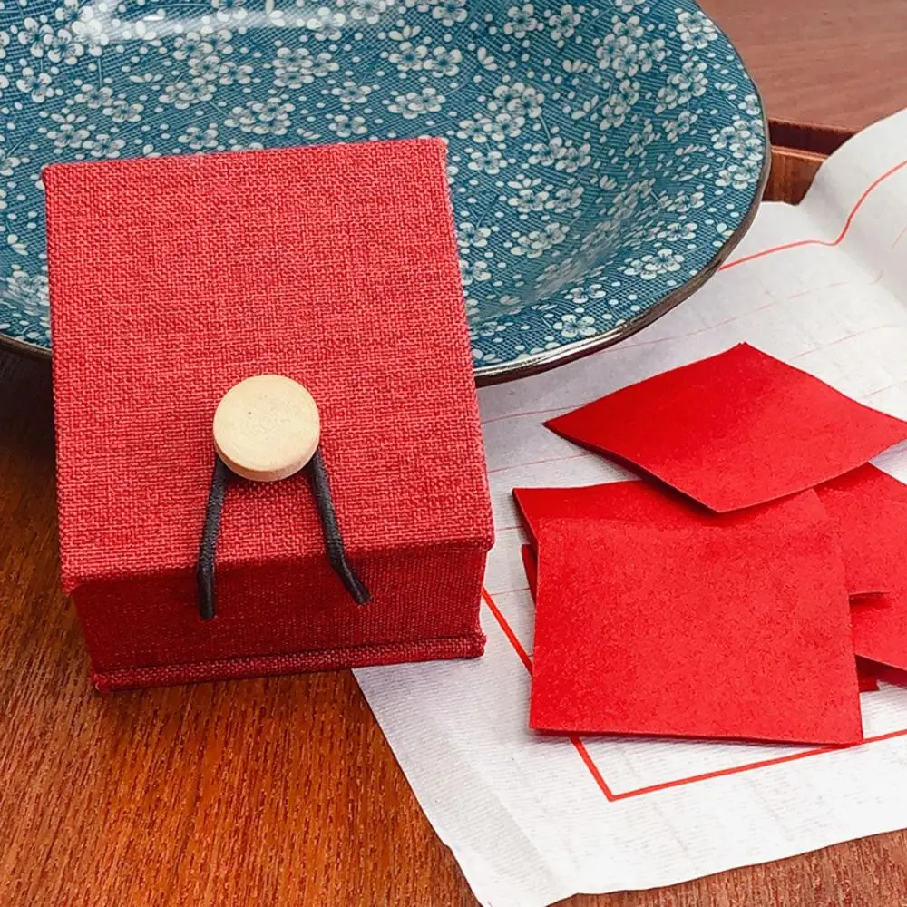 Papel de lápiz labial chino antiguo de larga duración, papel de brillo de labios clásico rojo, barras de labios de terciopelo impermeables tradicionales, papel para mujeres